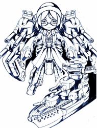 Rule 34 | 10s, 1girl, adjusting eyewear, bare shoulders, battleship, black hair, boots, cannon, crossover, detached sleeves, glasses, greyscale, hair ornament, hairband, headgear, image sample, japanese clothes, kamizono (spookyhouse), kantai collection, kirishima (kancolle), machine, machinery, mecha, military, military vehicle, monochrome, nontraditional miko, ribbon-trimmed sleeves, ribbon trim, robot, science fiction, ship, short hair, skirt, smile, solo, thigh boots, thighhighs, transformers, turret, twitter username, uniform, warship, watercraft, weapon