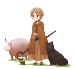 Rule 34 | 1girl, ayakura juu, bell, dog, highres, nora arento, sheep, spice and wolf