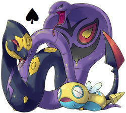 Rule 34 | arbok, creatures (company), dunsparce, fangs, game freak, gen 1 pokemon, gen 2 pokemon, gen 3 pokemon, nintendo, open mouth, pokemon, pokemon (creature), seviper, snake, tail, wings
