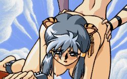Rule 34 | 1990s (style), 2girls, animal ears, animated, animated gif, ankle cuffs, anklet, arm strap, ass, ass grab, barefoot, blinking, blue eyes, blue hair, blush, bouncing breasts, bracelet, breasts, cloud, cuffs, day, dithering, doggystyle, earrings, falandia vality, fallandia varady, fang, flying sweatdrops, foreshortening, futa with female, futanari, game cg, grey hair, hair tubes, hanging breasts, homay keifletty, jewelry, keifletty houmei, keihuretty houmei, kimura takahiro, legs apart, lowres, medium breasts, moaning, multicolored hair, multiple girls, narrow waist, navel, nipples, non-web source, nose blush, nude, open mouth, outdoors, pc-98 (style), pc98, raised eyebrows, retro artstyle, rough sex, sex, sex from behind, short hair with long locks, sidelocks, single earring, sky, solo focus, spikes, steam-heart&#039;s, steam hearts, studded bracelet, sweat, tiger ears, top-down bottom-up, twintails, two-tone hair, vaginal, wince, wrist cuffs