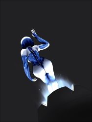 Rule 34 | ass, breasts, cortana, from behind, halo (game), hologram, short hair, sideboob