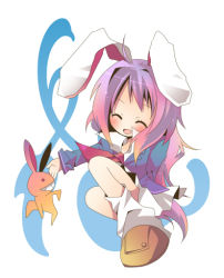 Rule 34 | 1girl, :d, ^ ^, ana (rznuscrf), animal ears, blazer, rabbit, rabbit ears, closed eyes, closed eyes, female focus, gradient hair, grin, jacket, long hair, lowres, multicolored hair, open mouth, orange hair, purple hair, reisen udongein inaba, smile, solo, touhou