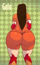 Rule 34 | 1girl, animated, animated gif, ass, bouncing breasts, breasts, butt crack, carmessi, dark skin, female focus, gala (carmessi), gluteal fold, huge ass, jewelry, jiggle, large breasts, pasties, solo, thick thighs, thighs, thong, wide hips
