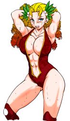 Rule 34 | blonde hair, breasts, drill hair, highres, large breasts, tagme, wrestler