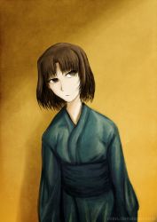 Rule 34 | black hair, japanese clothes, kara no kyoukai, kimono, ronri, ryougi shiki, self-upload, short hair, solo