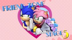 Rule 34 | 1boy, 1girl, 3d, amy rose, animal ears, animal nose, bracelet, eye contact, flower, furry, gloves, green eyes, hairband, jewelry, letter, looking at another, love letter, official art, pink hair, sega, sonic (series), sonic the hedgehog, sweatdrop, valentine