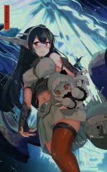 Rule 34 | 10s, 2girls, absurdres, abyssal ship, ahoge, anklet, aurora, bad id, bad pixiv id, bare legs, bare shoulders, barefoot, belt, black gloves, black hair, black nails, breasts, cannon, closed mouth, collar, covered erect nipples, dress, elbow gloves, eyebrows, fingerless gloves, full body, gloves, headgear, highres, holding, jewelry, kantai collection, kawai (purplrpouni), large breasts, looking at viewer, looking down, machinery, miniskirt, multiple girls, nagato (kancolle), nail polish, navel, night, night sky, northern ocean princess, red eyes, red legwear, shaded face, skirt, sky, smile, smug, star (sky), starry sky, stomach, take it home, thighhighs, toenail polish, toenails, turret, underbust, vest, white dress, white gloves, white hair, white skirt, white vest, zettai ryouiki