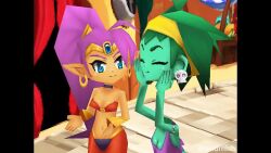 Rule 34 | animated, distracted boyfriend (meme), dr. livesey walk (meme), hat, highres, meme, pirate, pirate hat, ponytail, risky boots, rottytops, shantae, shantae (series), skull, smile, video, walking, zombie girl