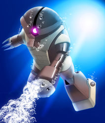 Rule 34 | acguy, bubble, gundam, highres, mecha, mobile suit gundam, moyashi (karamisouma), robot, underwater, water