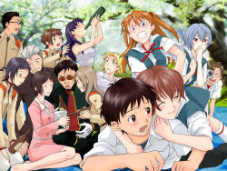 Rule 34 | 5boys, 6+girls, :o, ^ ^, agano kaede, age difference, aida kensuke, akagi ritsuko, alcohol, angry, arm around neck, arms up, ayanami rei, bare shoulders, beard, belt, bent over, black-framed eyewear, black hair, blanket, blonde hair, blue eyes, blue hair, blunt bangs, blush, bottle, breasts, brown hair, buttons, clenched hands, clenched teeth, closed eyes, closed mouth, collared shirt, constricted pupils, couple, covering own mouth, cup, day, drinking, earrings, embarrassed, everyone, facial hair, family, father and son, formal, fuyutsuki kouzou, game cg, girlfriend of steel, glasses, gloves, good end, grass, grey hair, grin, hair between eyes, hair ornament, hand on another&#039;s shoulder, hand on own chest, hand on own thigh, hand over own mouth, happy, hetero, holding, hug, hug from behind, husband and wife, hyuuga makoto, ikari gendou, ikari shinji, ikari shinji raising project, ikari yui, jacket, jealous, jewelry, katsuragi misato, kirishima mana, kneehighs, kneeling, lab coat, light smile, long hair, long sleeves, looking at another, looking down, looking up, lying, lying on person, mogami aoi, mole, mole under eye, mother and son, multiple boys, multiple girls, nature, neck ribbon, neon genesis evangelion, neon genesis evangelion: iron maiden, on stomach, ooi satsuki, open clothes, open jacket, open mouth, orange hair, outdoors, pants, pantyhose, parted bangs, pencil skirt, pouring, profile, purple hair, recording, red-framed eyewear, red eyes, ribbon, rimless eyewear, sake, sake bottle, school uniform, semi-rimless eyewear, serafuku, shirt, short hair, short sleeves, sitting, skirt, skirt suit, small breasts, smile, socks, souryuu asuka langley, suit, sunglasses, surprised, suspender skirt, suspenders, tank top, teeth, tree, turtleneck, two side up, under-rim eyewear, uniform, video camera, white gloves, white pantyhose, wide-eyed, worried, yokozuwari, yonekura kengo