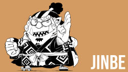 Rule 34 | 1boy, arm up, beard, blacknirrow, brown background, character name, chest tattoo, chibi, english text, facial hair, facial mark, fighting stance, full body, geta, hand up, highres, japanese clothes, jinbe (one piece), kimono, legs apart, long sleeves, looking to the side, looking up, male focus, monochrome, one piece, open mouth, outstretched arm, pointy ears, sandals, sash, sharp teeth, short hair, simple background, sketch, standing, tattoo, teeth, topknot, tusks, v-shaped eyebrows, wide sleeves