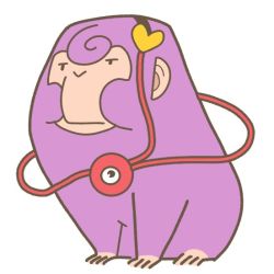 Rule 34 | animalization, komeiji satori, monkey, onikobe rin, pink hair, third eye, touhou