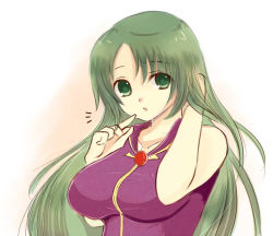 Rule 34 | 1girl, bare shoulders, breasts, cecilia (fire emblem), dress, female focus, fire emblem, fire emblem: the binding blade, green eyes, green hair, large breasts, long hair, looking at viewer, matching hair/eyes, miyako (mongcocoa), nintendo, parted lips, purple dress, simple background, solo, very long hair