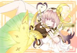 Rule 34 | 1girl, atelier (series), atelier lydie &amp; suelle, blush, bow, bowtie, capelet, gun, hairband, highres, long hair, nakamotiteruki, one eye closed, pink eyes, pink hair, solo, star (symbol), suelle marlen, tongue, tongue out, weapon