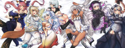Rule 34 | 10s, 1boy, 6+girls, :d, absurdres, ahoge, altera (fate), alternate hair length, alternate hairstyle, animal ears, aqua eyes, arm up, armor, armpits, artemis (fate), ass, ass cutout, back, bandaged arm, bandages, bare shoulders, belt, between breasts, black gloves, black legwear, blonde hair, blue eyes, blush, boots, bracelet, braid, breasts, brown eyes, cleavage, clothing cutout, dark-skinned female, dark skin, fate/apocrypha, fate/extra, fate/extra ccc, fate/grand order, fate (series), fox ears, fox tail, full-body tattoo, gauntlets, gloves, grey hair, hat, helmet, high heels, highres, hug, jack the ripper (fate/apocrypha), japanese clothes, jeanne d&#039;arc (fate), jeanne d&#039;arc (ruler) (fate), jewelry, kimono, large breasts, long hair, looking at viewer, lying, medium breasts, multiple girls, nero claudius (bride) (fate), nero claudius (fate), nero claudius (fate) (all), nipple slip, nipples, nursery rhyme (fate), on stomach, one eye closed, open mouth, orion (bear) (fate), pantyhose, parted lips, pink hair, purple eyes, red eyes, revealing clothes, sesield, short hair, small breasts, smile, tail, tamamo (fate), tamamo no mae (fate/extra), tattoo, teeth, thighhighs