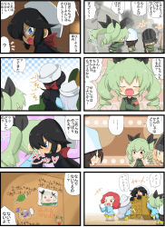 Rule 34 | +++, ..., 4koma, 6+girls, :d, aged down, anchovy (girls und panzer), anzio military uniform, belt, black belt, black coat, black eyes, black hair, black headwear, black ribbon, blonde hair, blue eyes, blue headwear, blue shirt, bow, box, brown eyes, brown hair, cardboard box, closed eyes, clothes lift, coat, comic, commentary request, cup, dark-skinned female, dark skin, dixie cup hat, drawing, drill hair, flint (girls und panzer), flying sweatdrops, girls und panzer, green hair, green jacket, green pants, hair bow, hair over one eye, hair ribbon, hat, helmet, highres, holding, holding cup, hug, jacket, jinguu (4839ms), katyusha (girls und panzer), kindergarten uniform, kneeling, lifting another&#039;s clothes, light brown hair, long hair, long sleeves, looking at another, medium hair, mika (girls und panzer), military hat, miniskirt, multiple 4koma, multiple girls, ogin (girls und panzer), one side up, open mouth, pants, patch, pleated skirt, ponytail, pouch, red bow, red hair, ribbon, rosehip (girls und panzer), sam browne belt, shimada arisu, shirt, short hair, silver hair, skirt, skirt lift, smile, spoken ellipsis, spoken flying sweatdrops, standing, tank helmet, teacup, tearing up, translation request, twin drills, twintails, white headwear, yellow skirt