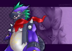 Rule 34 | belt, character request, digimon, digimon (creature), sharp teeth, solo, spikes, tail, teeth
