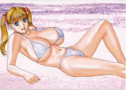Rule 34 | bikini, breasts, d lovers, gigantic breasts, huge breasts, looking at viewer, nishimaki tooru, swimsuit