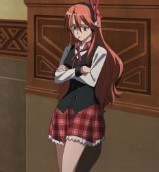 Rule 34 | 10s, 1girl, akame ga kill!, chelsea (akame ga kill!), highres, skirt, solo, standing, stitched, third-party edit