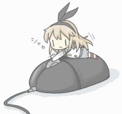 Rule 34 | 10s, 1girl, :3, animated, animated gif, brown hair, elbow gloves, gloves, kantai collection, long hair, lowres, lying, mini person, minigirl, mouse (animal), mouse (computer), on stomach, shimakaze (kancolle), solo, striped clothes, striped thighhighs, thighhighs, white background, yuasan, | |