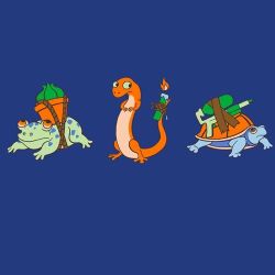 Rule 34 | bulbasaur, candle, charmander, creatures (company), game freak, gen 1 pokemon, lowres, nintendo, pokemon, pokemon (creature), realistic, simple background, squirtle, water gun, what