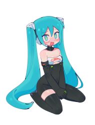 Rule 34 | 1girl, alternate costume, bare shoulders, batrobin k, black gloves, blue eyes, blue hair, blush, bodysuit, breasts, elbow gloves, gloves, goodsmile racing, hatsune miku, highres, long hair, looking at viewer, nervous smile, open mouth, racing miku, racing miku (2022), seiza, simple background, sitting, small breasts, smile, solo, sweatdrop, twintails, vocaloid, white background