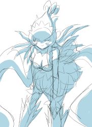 Rule 34 | 1girl, absurdres, digimon, fairy, highres, lilimon, lilimon x-antibody, monster girl, plant girl, solo, wings