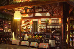 Rule 34 | 1girl, architecture, ascot, bad id, bad pixiv id, bag, blunt bangs, book, bookshelf, bottle, brown eyes, chair, dated, from side, han yijie, indoors, lamp, long sleeves, open book, original, plant, potted plant, reading, sailor collar, scenery, school uniform, serafuku, shopping bag, short hair, solo, standing, table