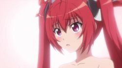 Rule 34 | 1girl, animated, animated gif, bow, hair bow, lowres, mitsuka souji, ore twintail ni narimasu, red eyes, red hair, solo, tailred, twintails