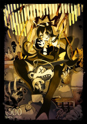 Rule 34 | 1girl, alice (bendy and the ink machine), bendy and the ink machine, black hair, boots, high heel boots, high heels, highres, horns, long hair, thigh boots, thighhighs, twisted alice