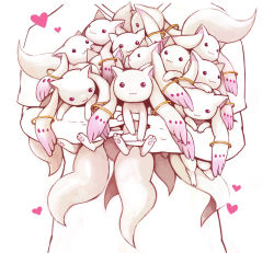 Rule 34 | 10s, :3, carrying, cat, clone, heart, kty (04), kyubey, mahou shoujo madoka magica, mahou shoujo madoka magica (anime), multiple persona, tail, too many, too many cats