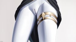 Rule 34 | 1girl, cameltoe, close-up, crotch, female focus, genshin impact, highres, layla (genshin impact), lower body, pants, solo, thighlet, thighs, tight clothes, tight pants, white pants, z282g