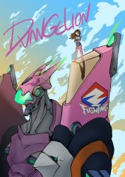 Rule 34 | 10s, absurdres, bodysuit, crossover, d.va (overwatch), evangelion: 3.0 you can (not) redo, highres, jacket, mecha, meka (overwatch), neon genesis evangelion, overwatch, overwatch 1, plugsuit, rebuild of evangelion, robot, size difference, track jacket