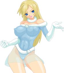 Rule 34 | 1girl, breasts, covered erect nipples, snowing, gloves, large breasts, lowres, warner
