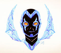 Rule 34 | 1boy, blue beetle, dc comics, jaime reyes, male focus, mask, solo, superhero costume