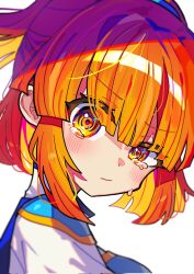 1girl arle_nadja blunt_bangs blush brown_eyes brown_hair closed_mouth corrupted_twitter_file crying crying_with_eyes_open highres offbeat puyopuyo short_hair short_ponytail solo tears upper_body