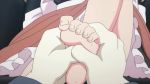 Rule 34 | animated, anime screenshot, barefoot, bokutachi wa benkyou ga dekinai, feet, foot grab, foot massage, holding another&#039;s foot, kominami asumi, maid, screencap, sitting, soles, video