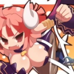 Rule 34 | 1girl, breasts, demon, demon girl, disgaea, horns, la pucelle, large breasts, leotard, lowres, maou prier, pantyhose, pointy ears, prier, solo, wings