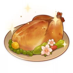 Rule 34 | artist request, bell pepper, chicken (food), commentary, english commentary, flower, food, food focus, fruit, game cg, genshin impact, lemon, lowres, no humans, official art, peas, pepper, plate, simple background, sparkle, still life, third-party source, transparent background, white flower