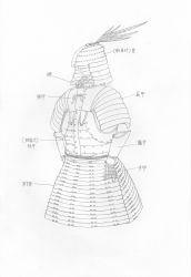 Rule 34 | armor, artist request, helmet, highres, kofun period, monochrome, no humans, white background