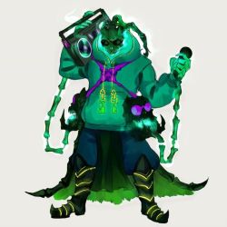 Rule 34 | league of legends, no humans, simple background, tagme, thresh (league of legends)