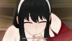Rule 34 | 1boy, 1girl, animated, bed, black hair, blush, breasts, brown pantyhose, censored, cleavage, cum, cum in mouth, earrings, ejaculation, fellatio, handjob, holding hands, huge filesize, indoors, jewelry, kizu, large breasts, looking at viewer, mosaic censoring, nail polish, off shoulder, on bed, oral, pantyhose, penis, pov, red eyes, red sweater, shiny skin, sidelocks, sound, sparkle, spy x family, sweater, third-party edit, twilight (spy x family), video, yor briar