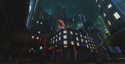 Rule 34 | 3others, aircraft, artist name, bad id, bad pixiv id, building, cable, can, city, city lights, cityscape, coca-cola, commentary, cupcake, cyberpunk, food, from below, highres, hologram, multiple others, night, night sky, original, outdoors, phil c, road, scenery, sign, sky, skyscraper, standing, street, watermark, web address