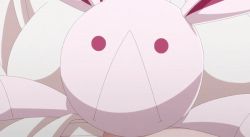Rule 34 | 1girl, animated, animated gif, anime screenshot, bouncing breasts, breasts, hana (mieruko-chan), large breasts, long sleeves, lowres, mieruko-chan, stuffed toy, solo, sweater, white sweater, yurikawa hana