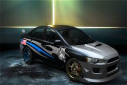 Rule 34 | american flag, car, car show, customized, front, game, link, mitsubishi, mitsubishi lancer, mitsubishi lancer evo x, motor vehicle, need for speed: undercover, nintendo, no humans, the legend of zelda, the legend of zelda: twilight princess, vehicle, wolf, wolf link