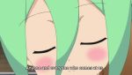 Rule 34 | animated, anime screenshot, futamaru kururi, green eyes, green hair, grin, lowres, multiple girls, shakunetsu no takkyuu musume, smile, sound, subtitled, tagme, video