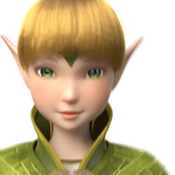 Rule 34 | 3d, animated, animated gif, blonde hair, dragon nest, elf, face, green eyes, liya (dragon nest), lowres, pointy ears, ponytail, simple background, solo, tongue, tongue out