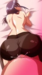 Rule 34 | 1boy, 1girl, animated, animated png, ass, back, backboob, bed, bed sheet, black pantyhose, boku ni sexfriend ga dekita riyuu, bouncing breasts, breasts, censored, clothing aside, doggystyle, hetero, highres, huge filesize, large breasts, leggings, looping animation, mosaic censoring, panties, panties aside, panties under pantyhose, pantyhose, penis, rinmuro hitomi, rotated, sex, sex from behind, sheet grab, top-down bottom-up, torn clothes, torn pantyhose, underwear
