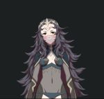 Rule 34 | 1girl, animated, blush, brown eyes, covered navel, facial mark, fire emblem, fire emblem fates, forehead mark, long hair, messy hair, my room, nintendo, nyx (fire emblem), solo, tiara, upper body, veil, video, video