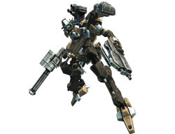 Rule 34 | armored core, armored core last raven, crow (armored core), from software, game cg, gatling gun, gun, mecha, no humans, robot, rocket launcher, simple background, solo, weapon